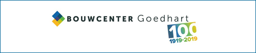 Bouwcenter Goedhart 100 jaar logo 1A+